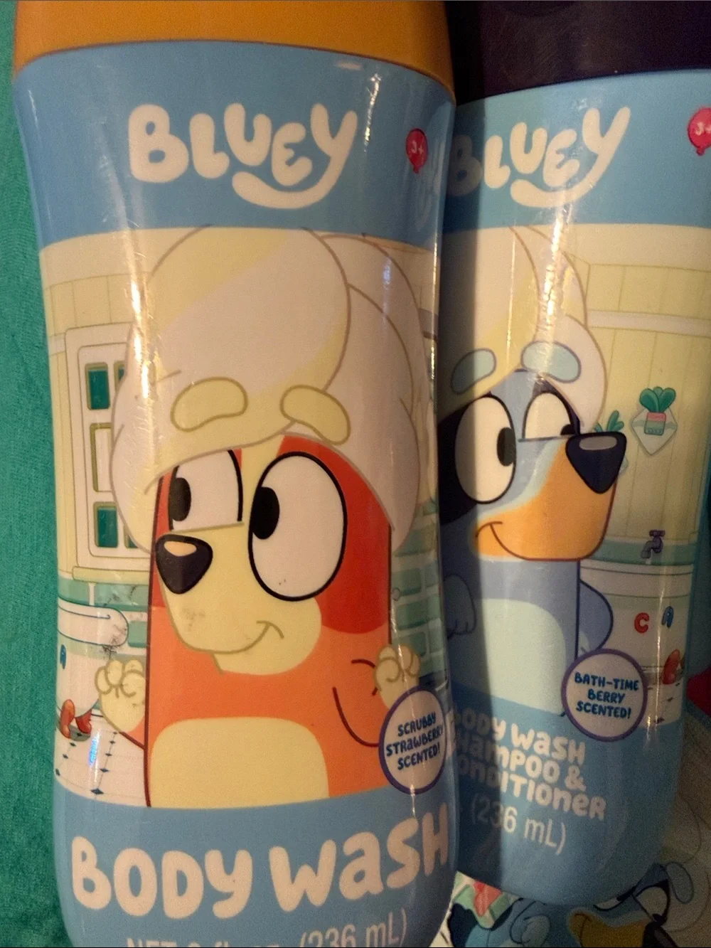 Bluey Kids Bath Set - Blue & Aqua